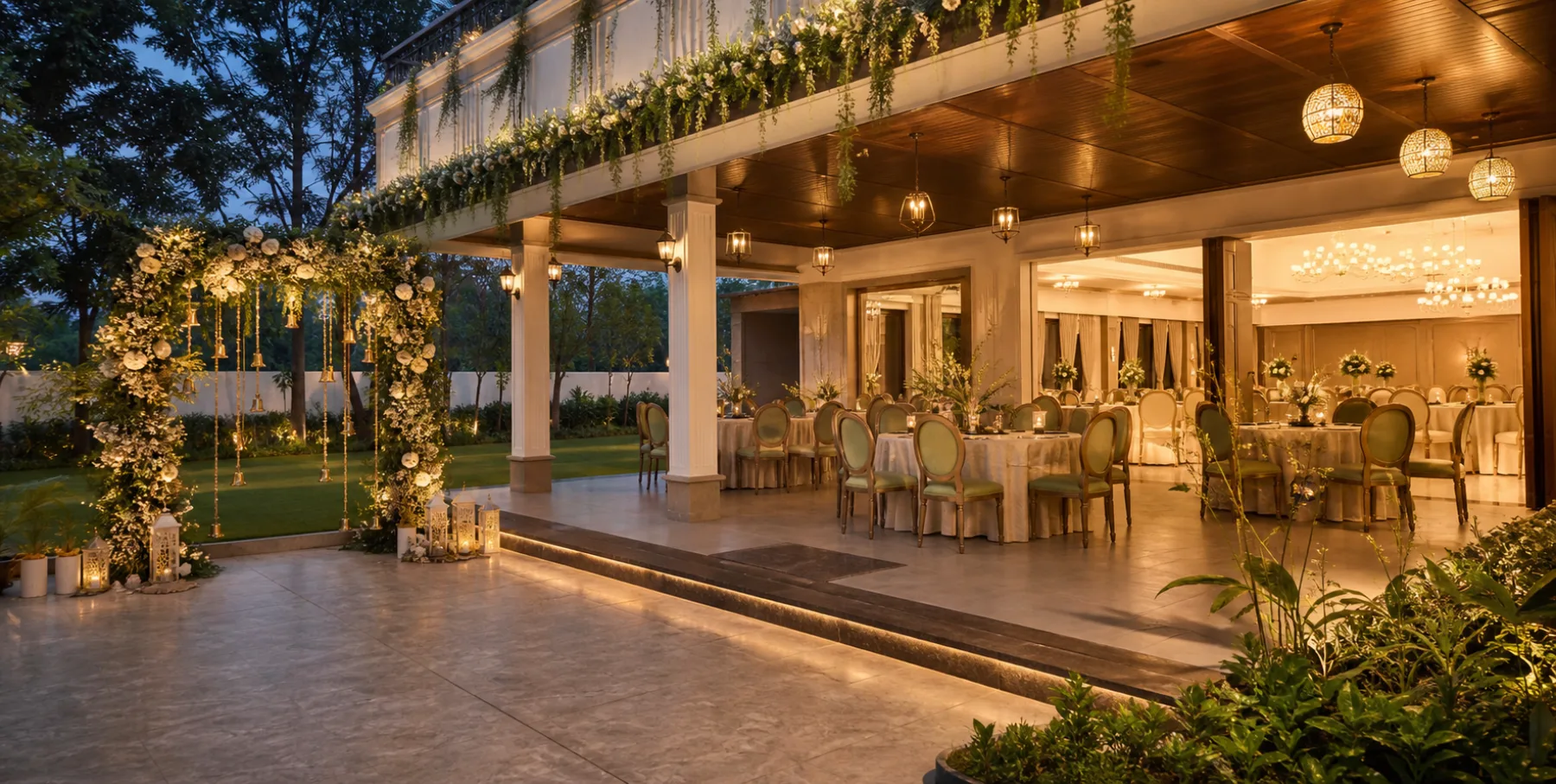 AMC Royal at HegdeNagar garden-view pavilion